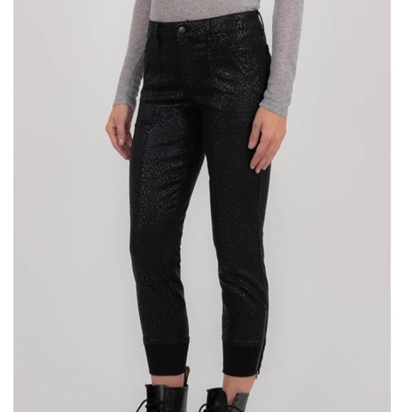 Level 99 Jolie Glossy Panther Utility Pants Jogger - Picture 1 of 8